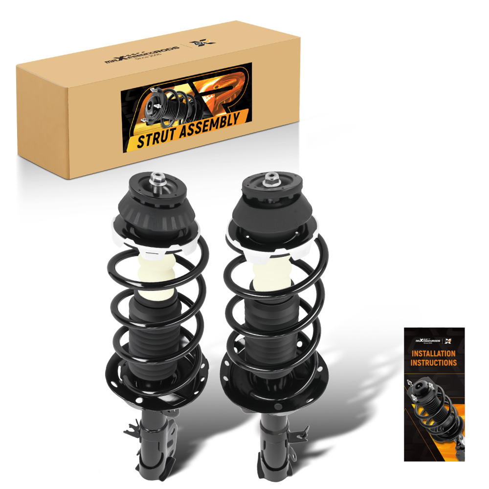 2pcs Front Complete Strut Assembly Kit compatible for Honda Fit 2009-2014 1333440l 1333440r