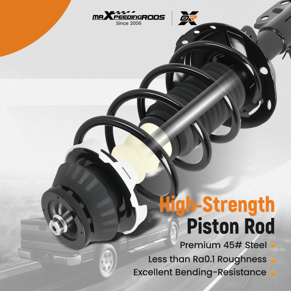 Set 4 Front Complete Strut w/ Coil Spring Rear Shock Kit For 2009-2013 compatible for Honda Fit