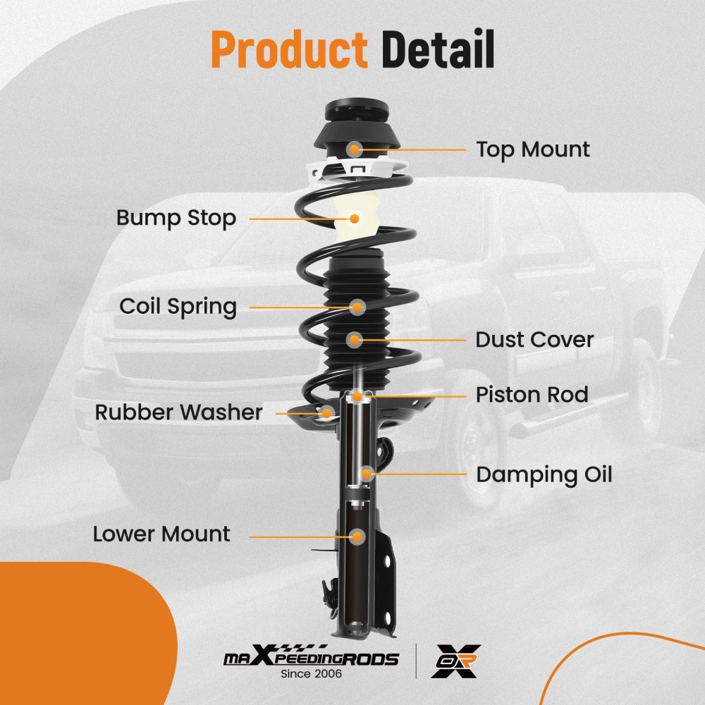 Set 4 Front Complete Strut w/ Coil Spring Rear Shock Kit For 2009-2013 compatible for Honda Fit