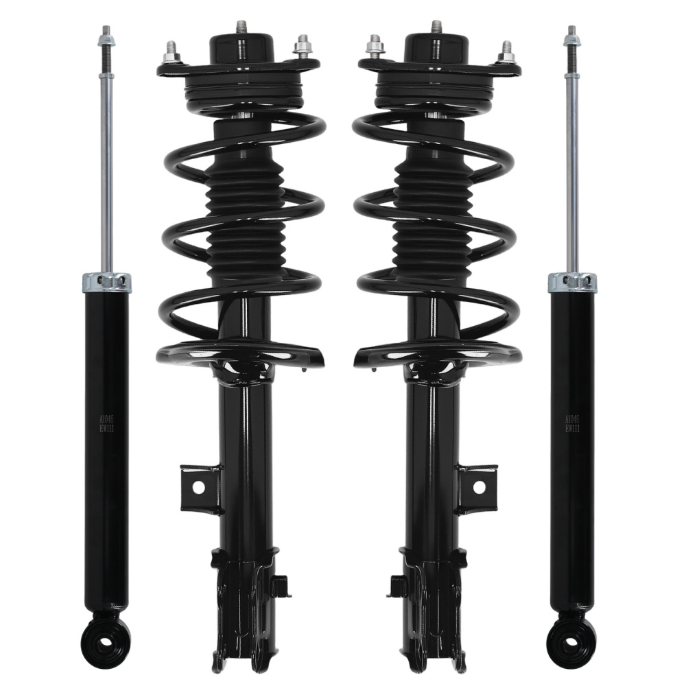 4pcs Front Rear Complete Shocks Struts Coil Spring For 2011-2016 compatible for Kia Sportage