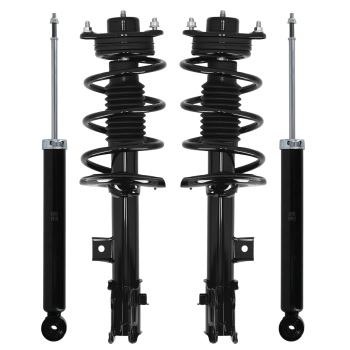 4pcs Front Rear Complete Shocks Struts Coil Spring For 2011-2016 compatible for Kia Sportage