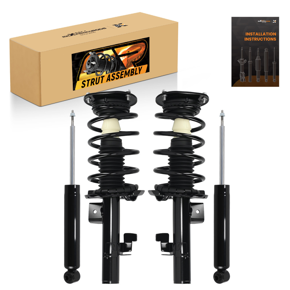 Front Rear Complete Struts w/Coil Springs compatible for VOLVO S80 2007 - 2016 1335795L NEW