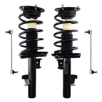 4pcs Complete Front Struts AbsorbersSway Bar compatible for VOLVO S80 2007 – 2014 NEW