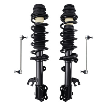 NEW Front Shock Struts w/ Coil Spring Sway Bar compatible for Nissan Versa 2012-2019 Sedan