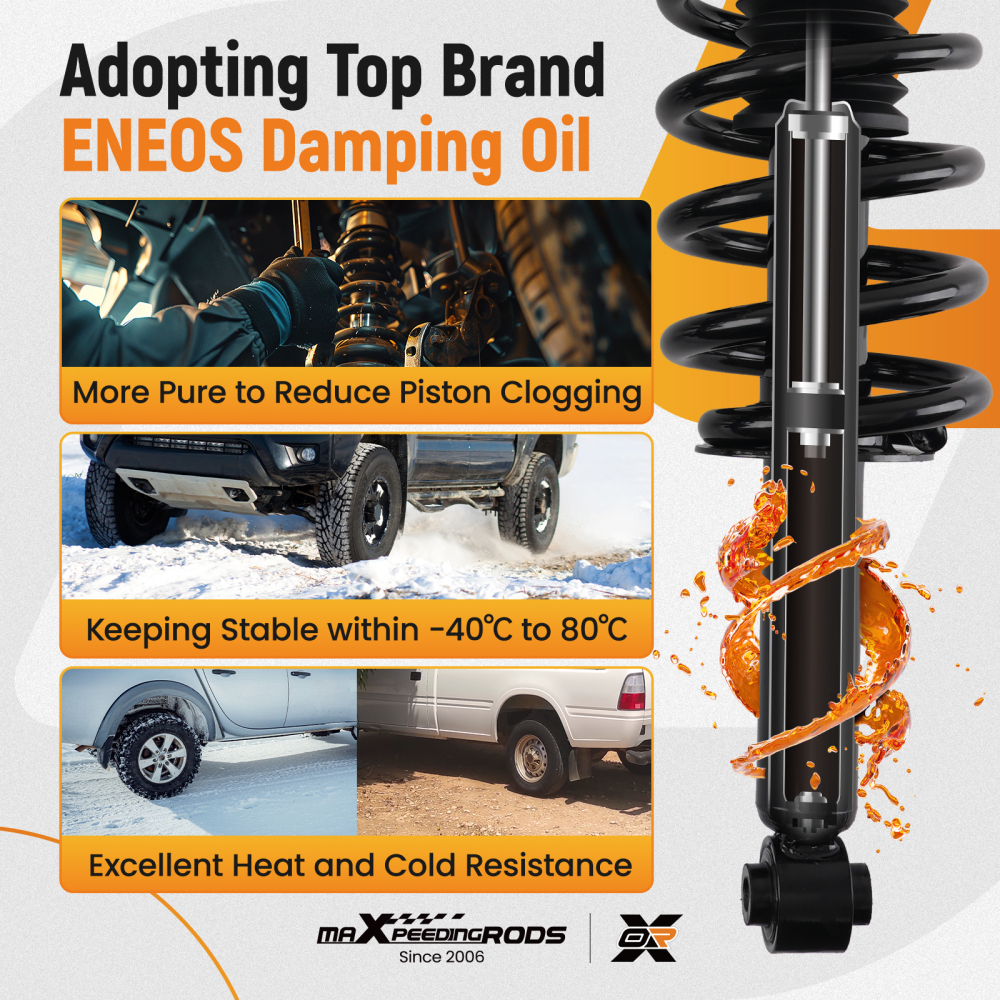 Quick Complete Rear Strut w/ Coil Spring compatible for Dodge Journey 2009-2010 2.4L 3.5L