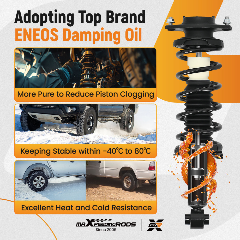 Pair Rear Struts with Coil Springs Assembly for 2010 2011 2012 compatible for Subaru Legacy