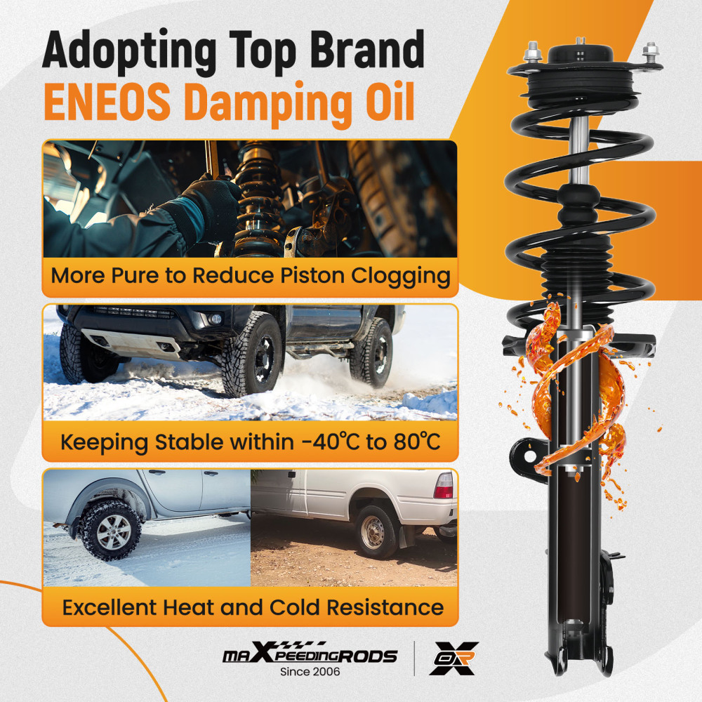 MaXpeedingrods FrontRear Complete Struts Coil Spring compatible for Kia Sorento 11-13