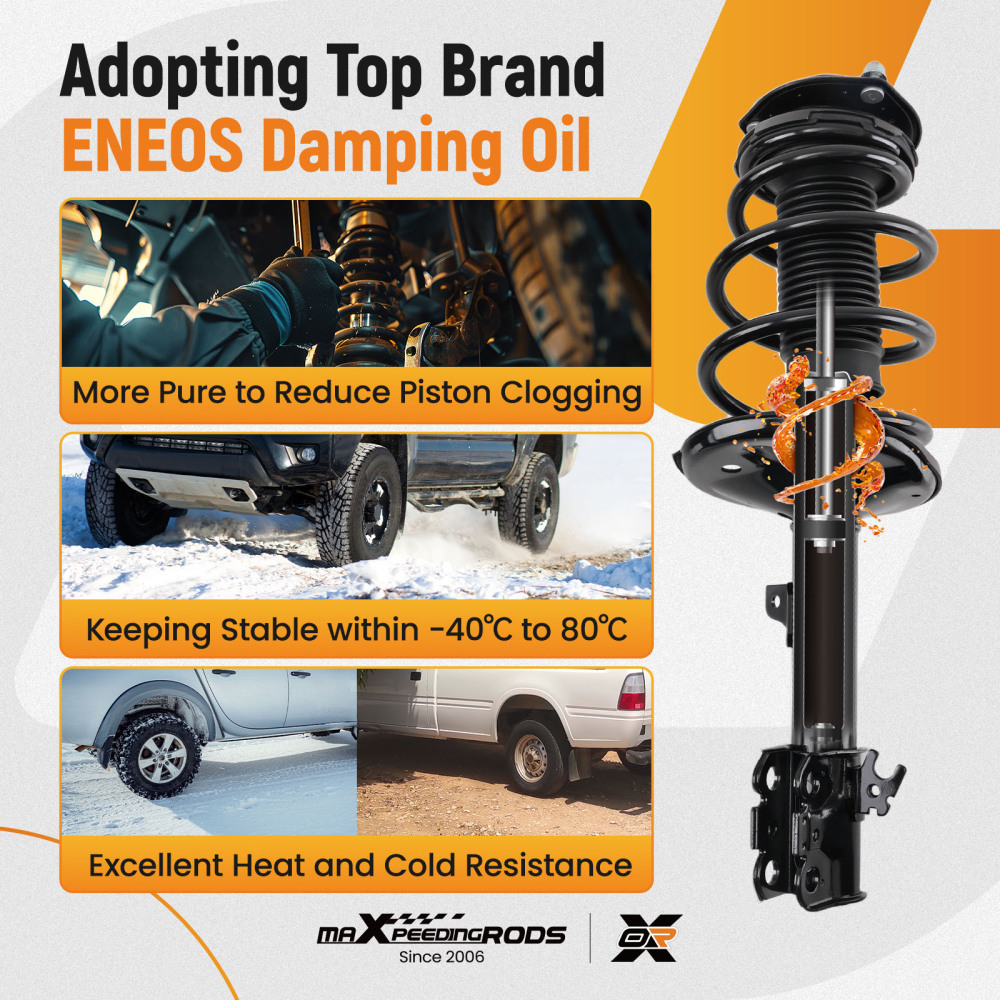 4x Front + Rear Struts w/Coil Spring compatible for Lexus Rx300 1999-2003 compatible for FWD 3.0L