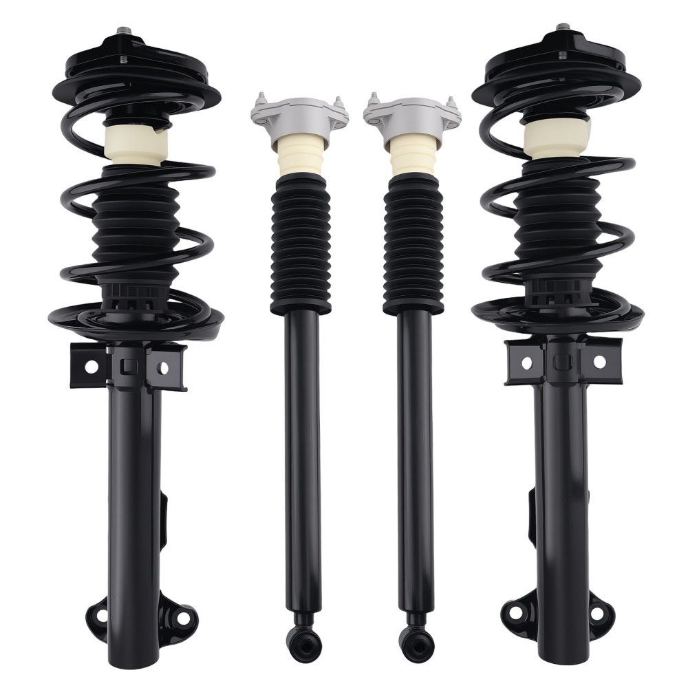 Rear Front Complete Struts w/Coil Springs compatible for Mercedes-Benz C230 2008-2009 RWD