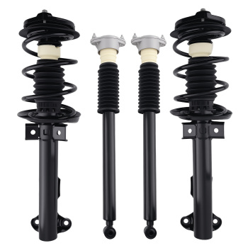 Rear Front Complete Struts w/Coil Springs compatible for Mercedes-Benz C230 2008-2009 RWD
