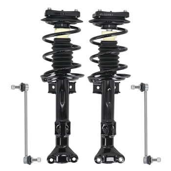 Front Suspension Shock AbsorbersSway Bar Kit compatible for Mercedes-Benz C230 2008-2009