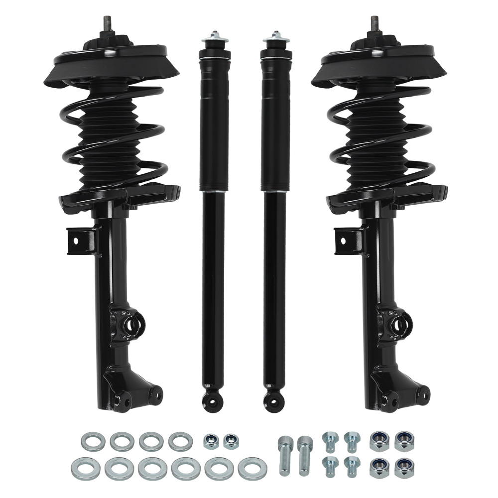 4pcs Suspension Rear Front Struts Assembly compatible for Mercedes-Benz CLK350 2006-2009