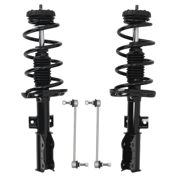 4PC Front Struts Coil Spring Assembly Sway Bars Links for 2010-2016 compatible for Cadillac SRX