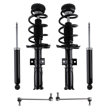 Front Struts w/Coil Spring Rear Shocks Sway Bars Kit for 2010-2016 compatible for Cadillac SRX