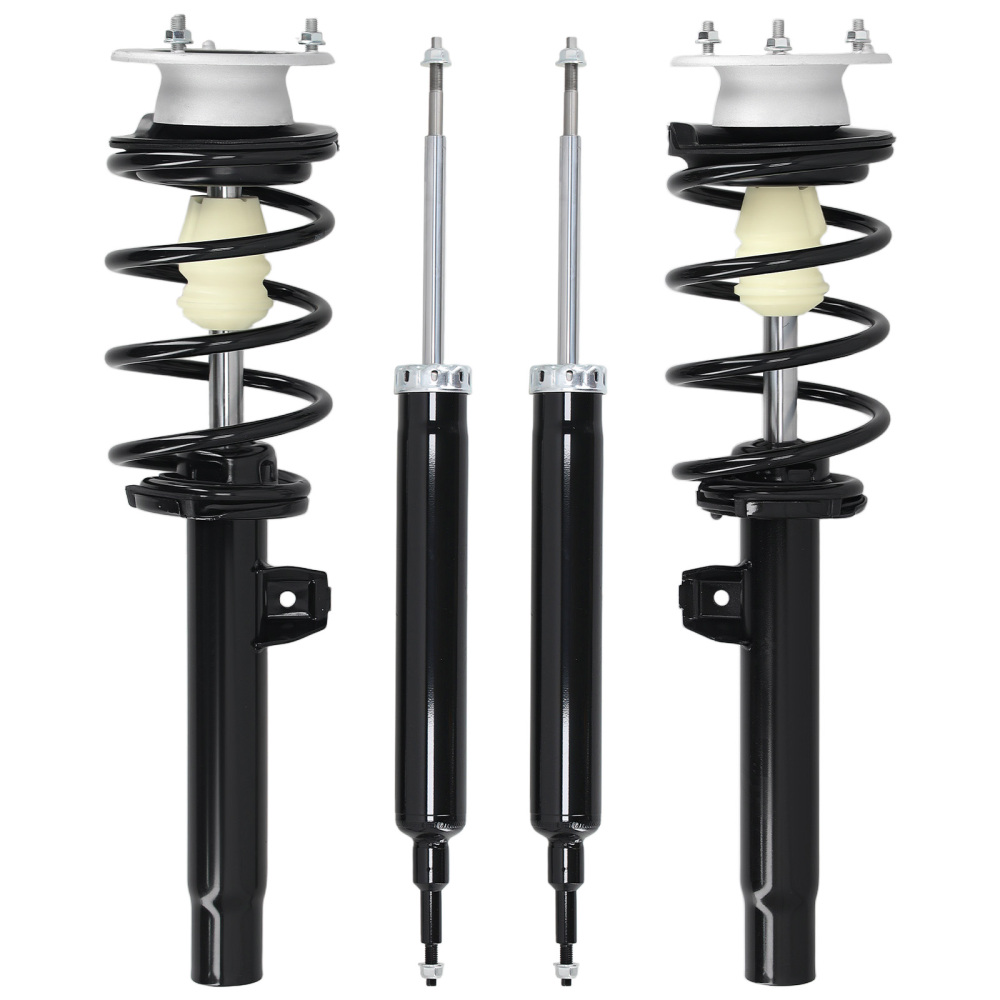 Rear Front Complete Struts w/Coil Springs compatible for BMW 128i 2008-2013 172314