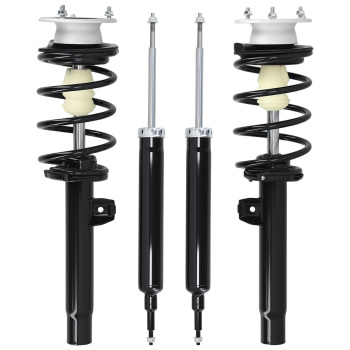 Rear Front Complete Struts w/Coil Springs compatible for BMW 128i 2008-2013 172314