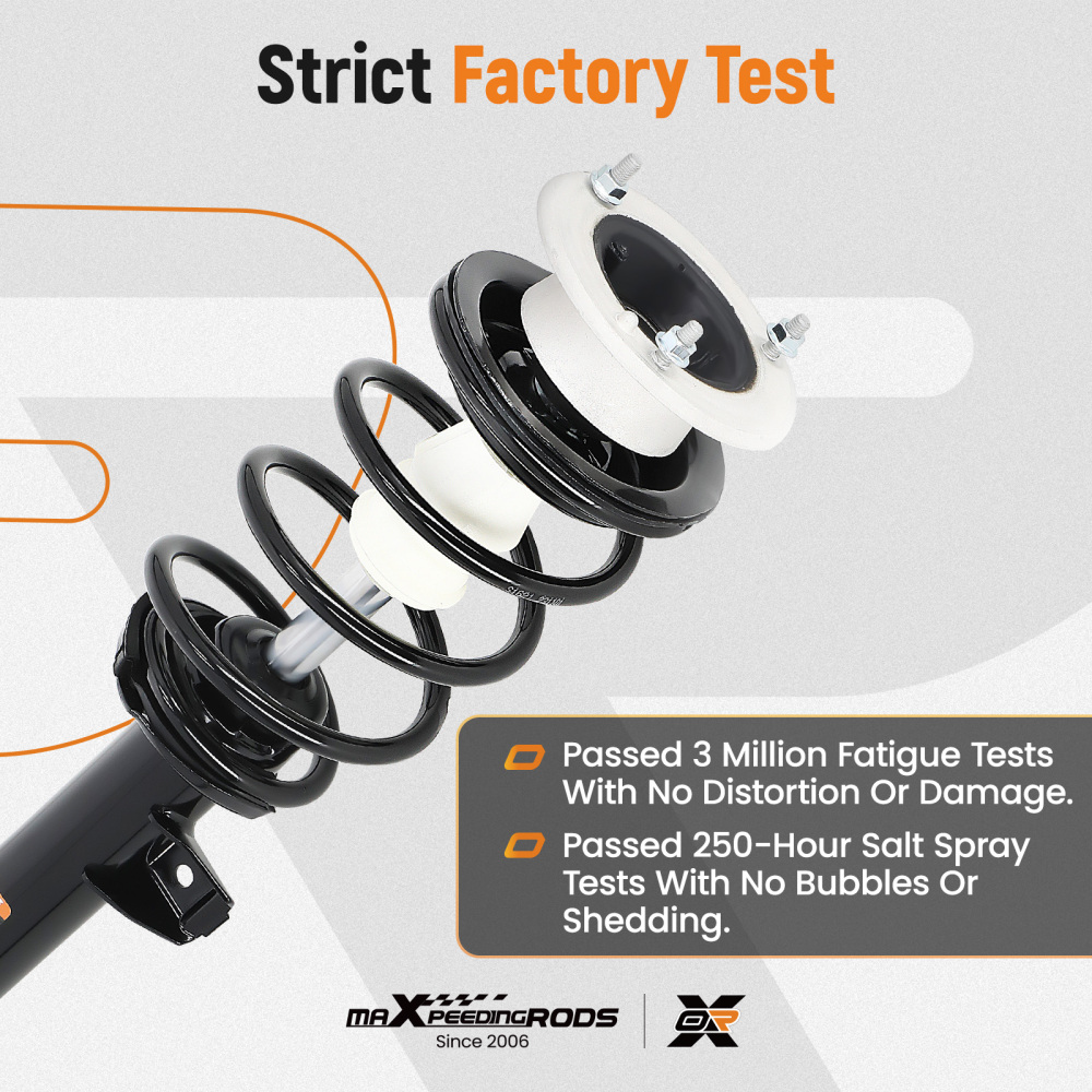 MaXpeedingrods Front Rear Struts w/Sway Bar Links compatible for BMW 135i 2008-2011