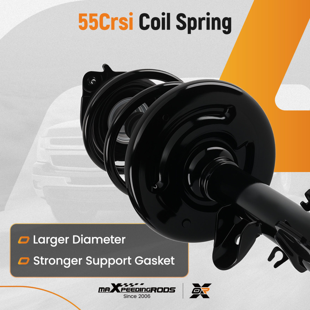 2x Complete Front Struts ShockCoil Springs Assembly compatible for Nissan Quest 11-17