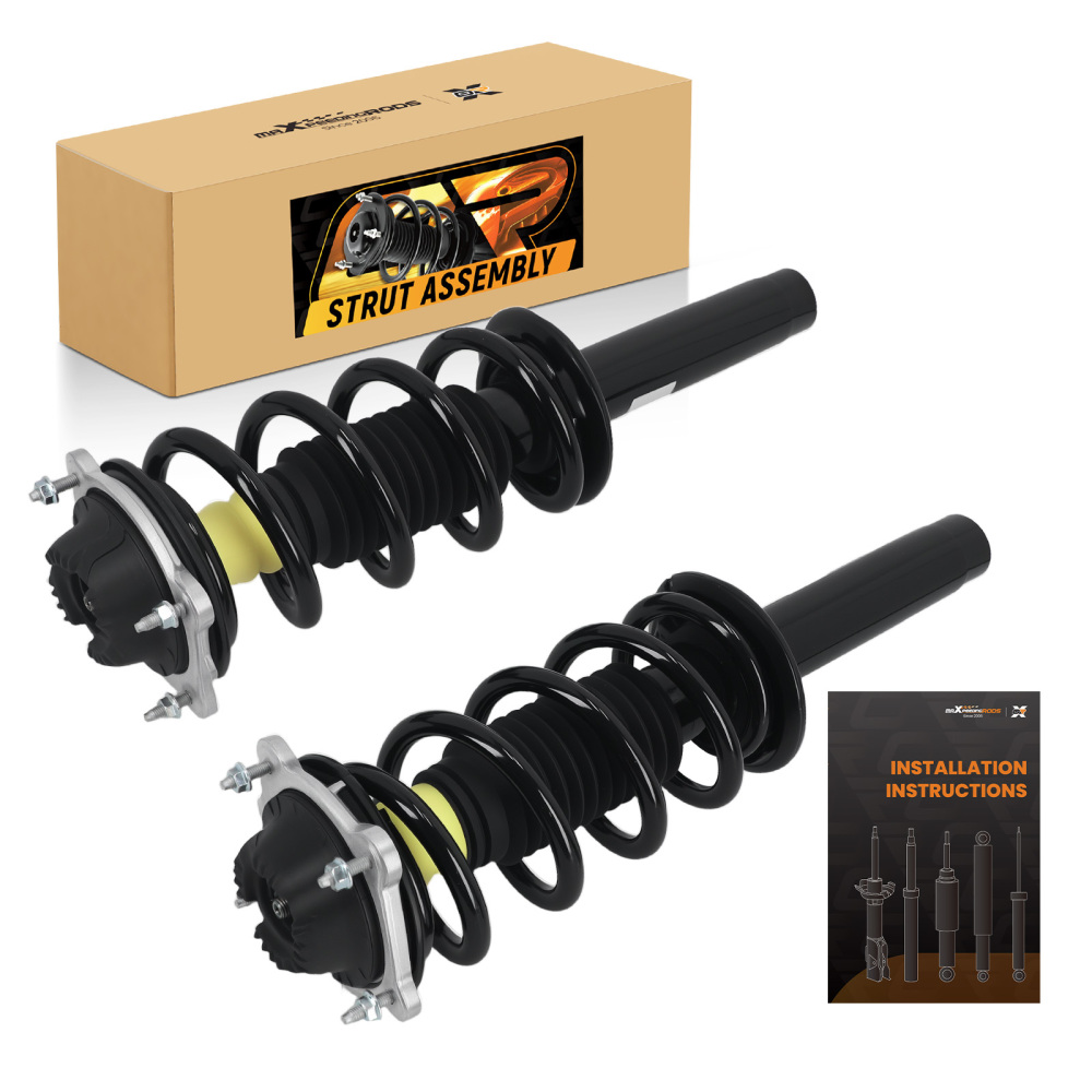Front Pair Complete Struts with Coil Springs for 2012-2018 compatible for Audi A6 Quattro C7