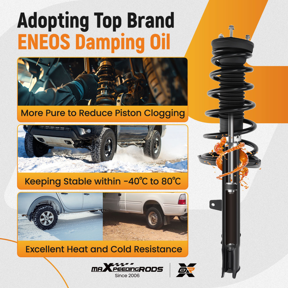 2pcs Front Struts w/Springs Suspension compatible for Subaru Outback 2015-2017 1333745R