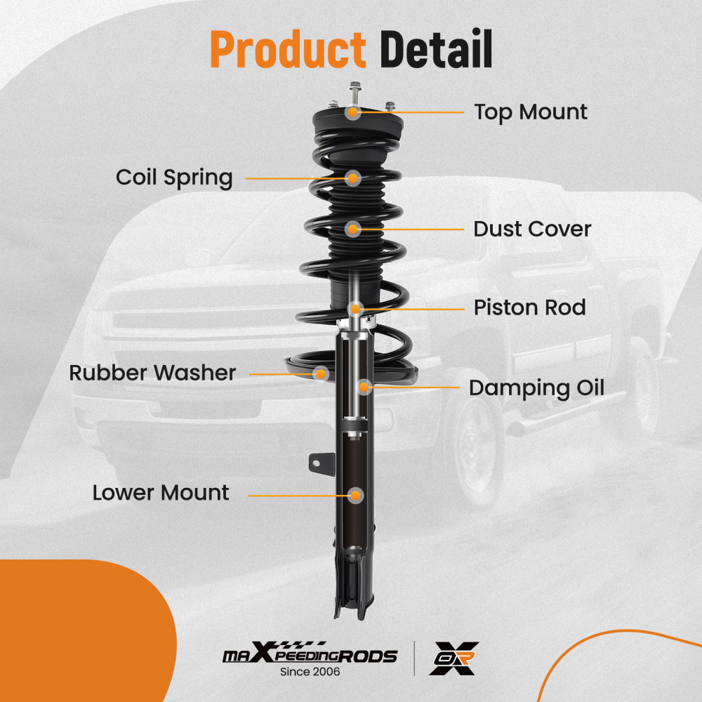 2pcs Front Struts w/Springs Suspension compatible for Subaru Outback 2015-2017 1333745R