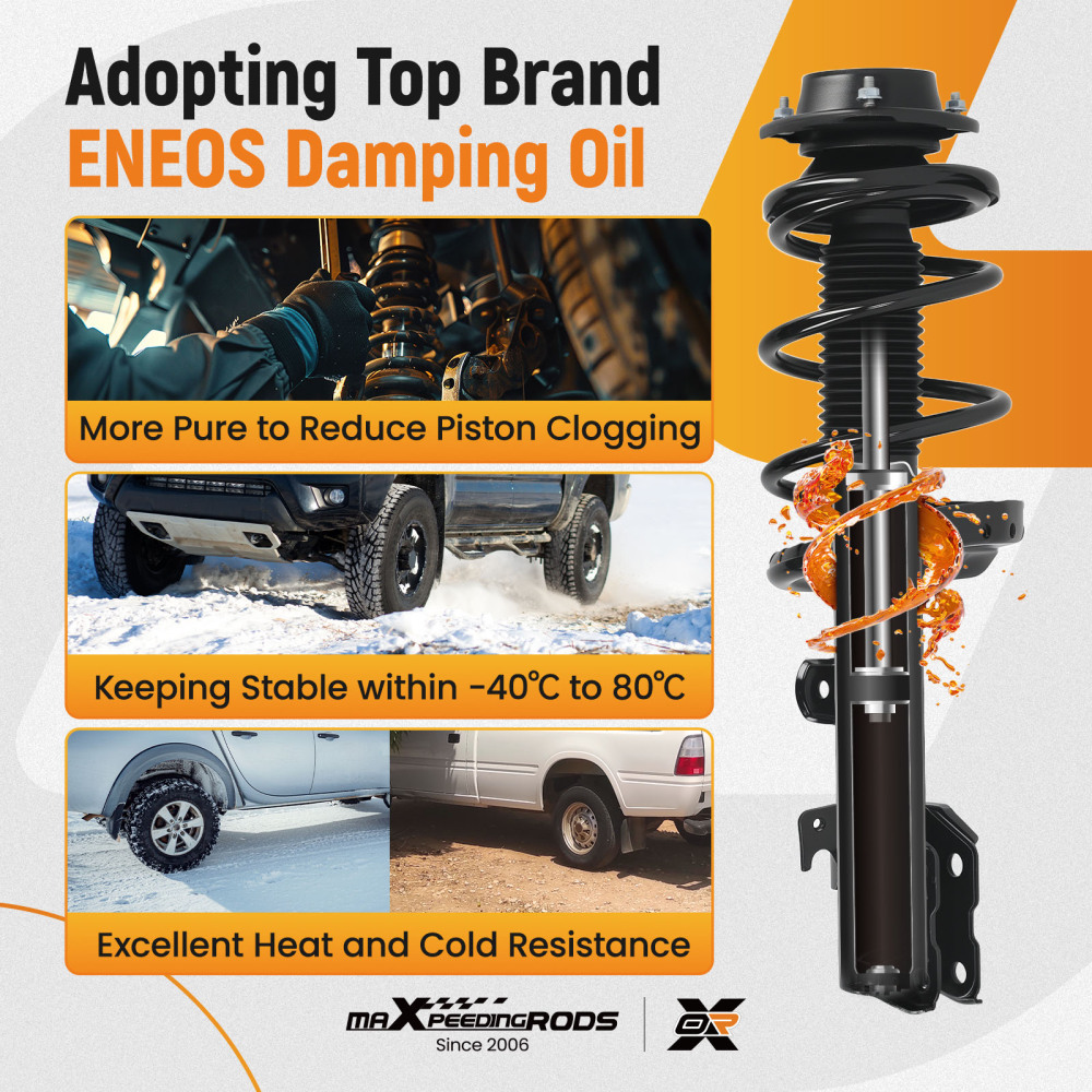 FrontRear Complete StrutsCoil Springs compatible for Subaru Outback 2015-2017 13371