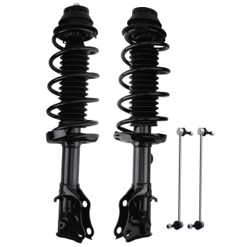 AWD Front Struts w/ Coil Spring Sway Bar Links Kit for 2016 - 2020 compatible for Honda HR-V