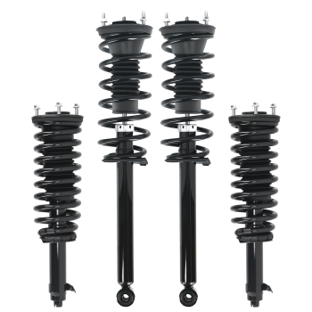 Set 4 FrontRear Complete Struts Coil Spring For 2009-2017 compatible for Lexus LS460 AWD