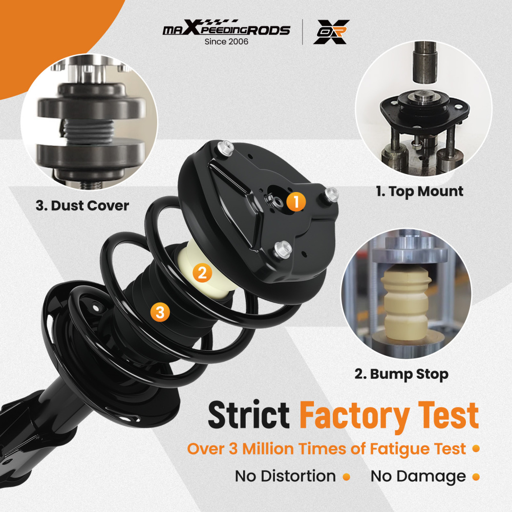 2pcs Front Struts w/Coil Springs Assembliy compatible for Mercedes-Benz C300 2008-2014