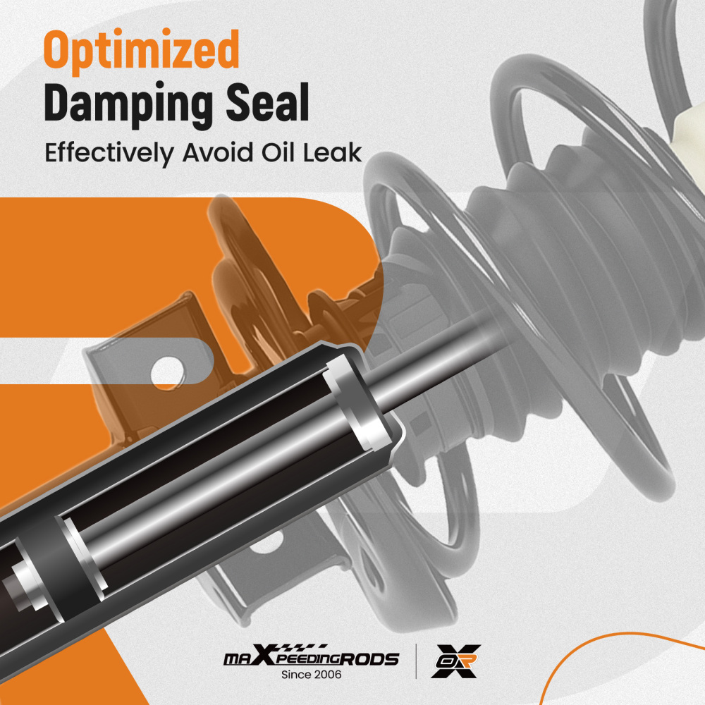 2pcs Front Struts w/Coil Springs Assembliy compatible for Mercedes-Benz C300 2008-2014