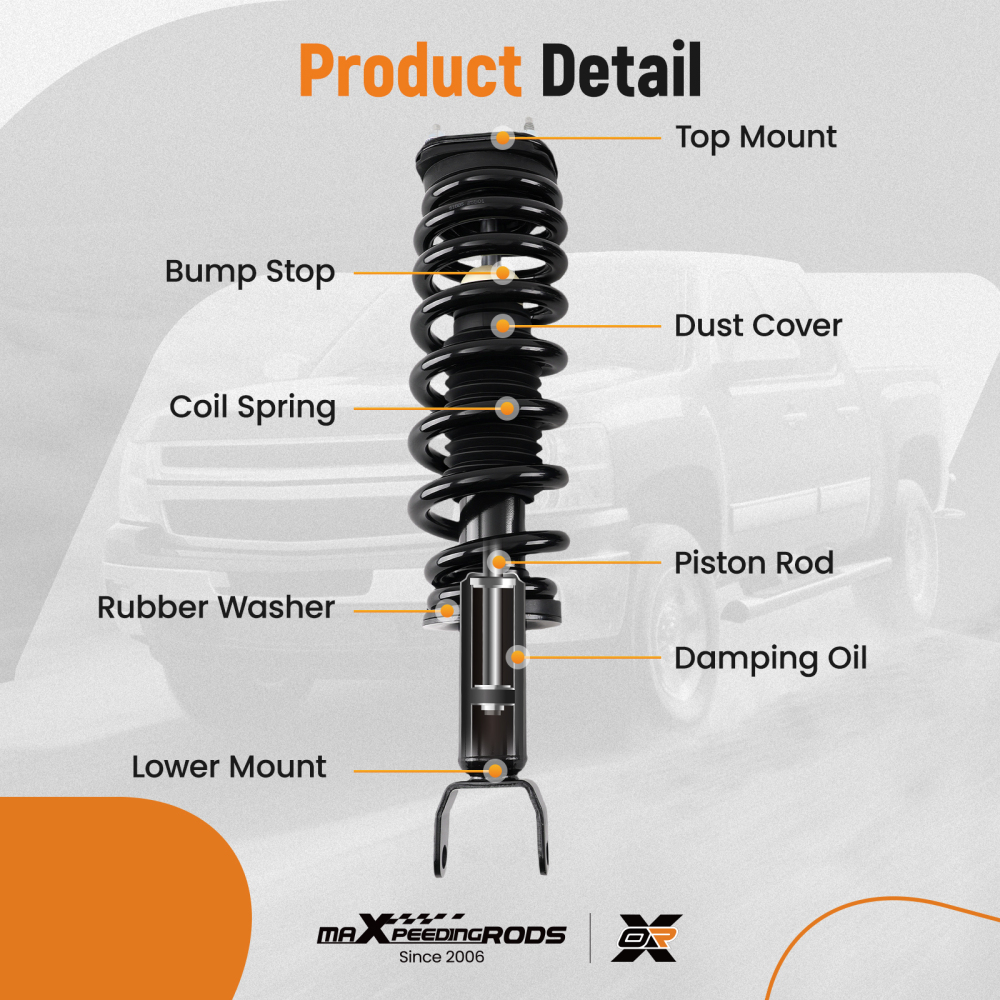 maXpeedingrods Front Strut Rear Shock Kit for Dodge Ram 1500 2009-2010 Ram 1500 2011-2018