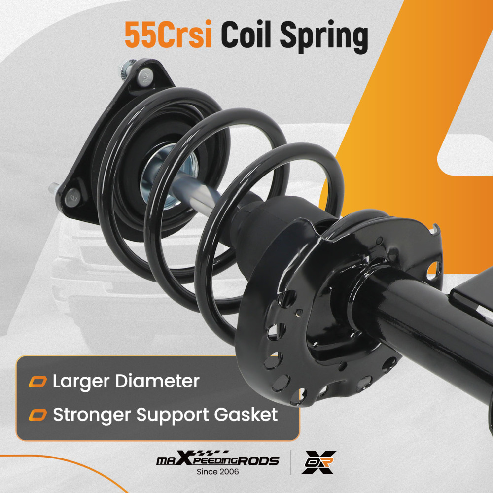 2x Complete Front Struts ShockCoil Springs Assembly compatible for Kia Soul 2014-2019