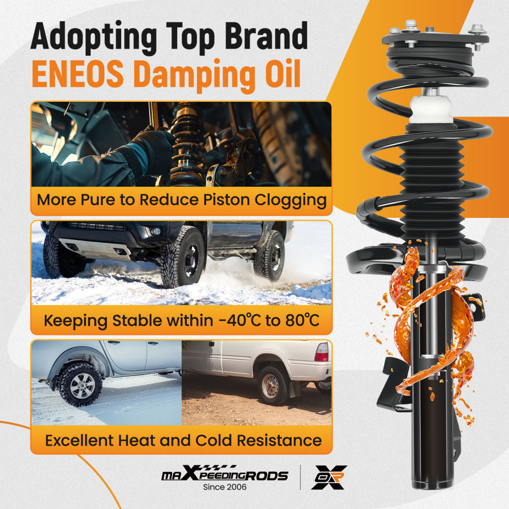 Suspension Rear Front Struts Assembly compatible for Kia Soul 2014-2019 1.6L 2.0L