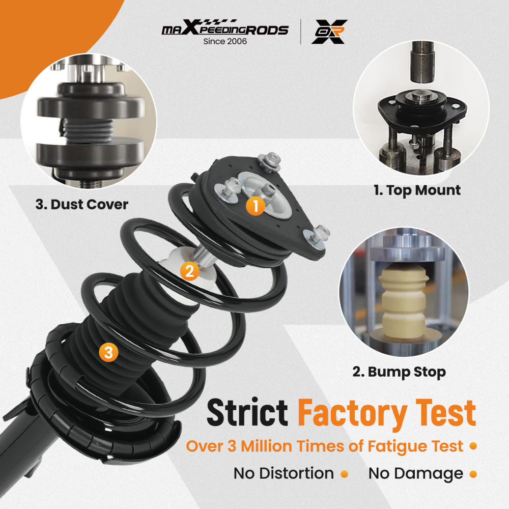 Suspension Rear Front Struts Assembly compatible for Kia Soul 2014-2019 1.6L 2.0L