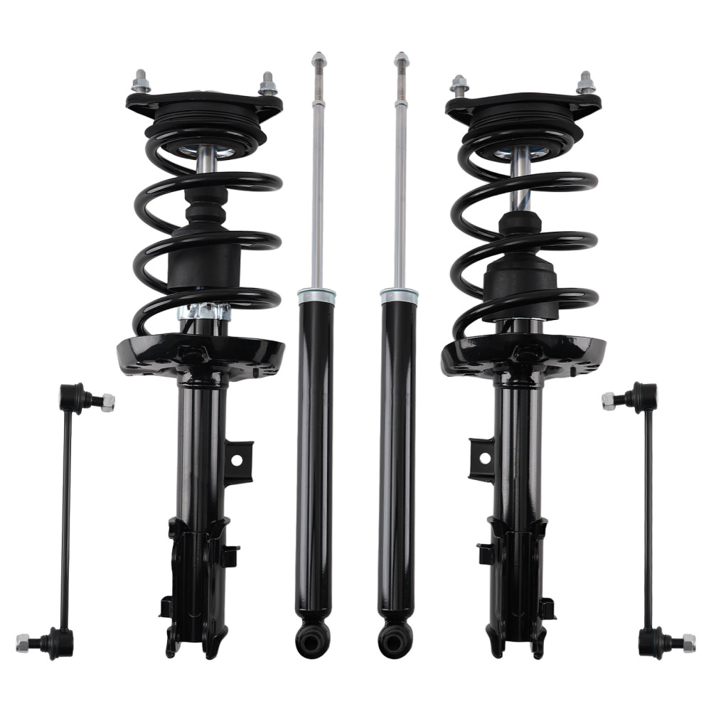 6x Suspension Rear Front Struts w/Sway Bar Link Assembly compatible for Kia Soul 2014-2019