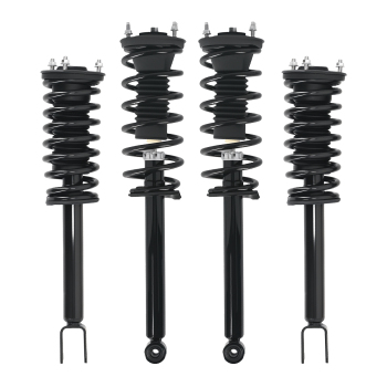 Set 4 Front Rear Quick Complete Struts Coil Spring For 2007-2017 compatible for Lexus LS460 RWD
