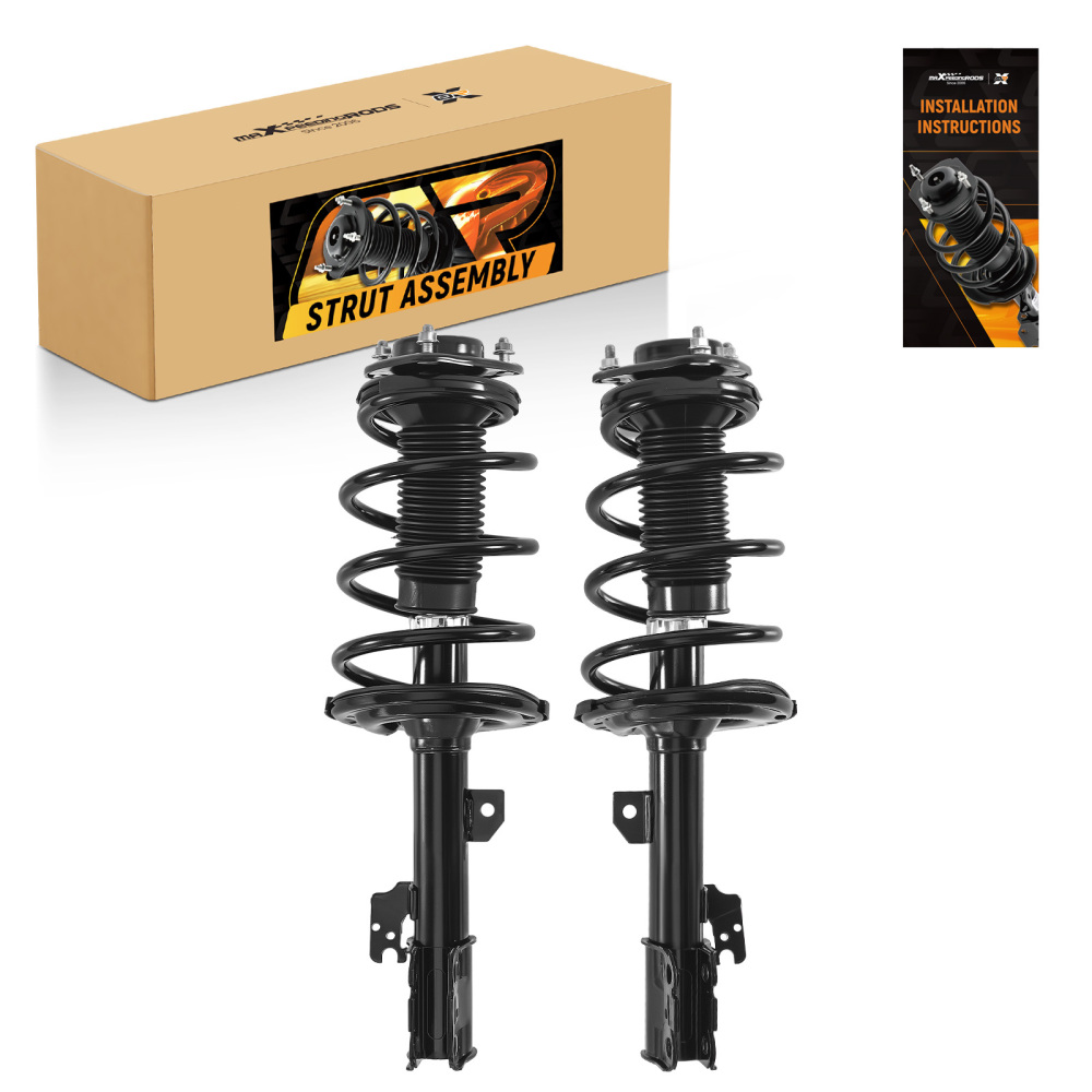 Pair Front Struts w/ Coil Spring Assembly compatible for FWD 2015-2020 compatible for Toyota Sienna 3.5L