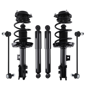 6pcs Suspension Rear Front Struts Assembly compatible for Hyundai Veloster 2013-2017