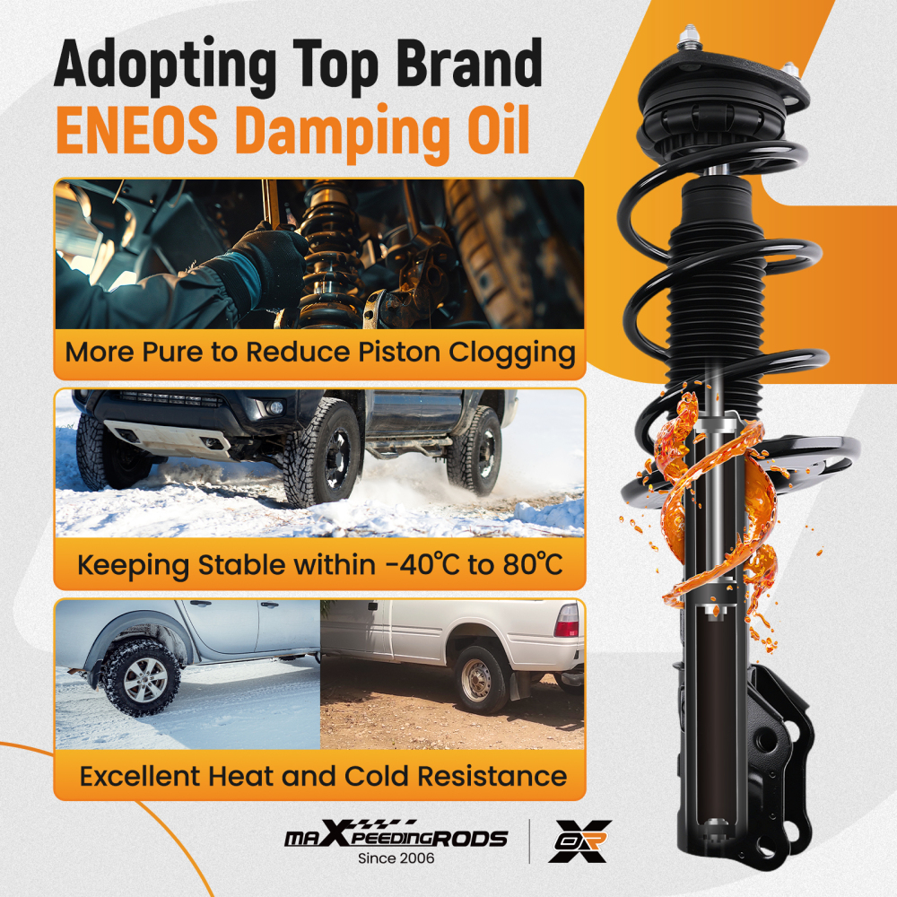 Front Struts w/Springs Suspension compatible for Mazda CX-3 2.0L L4 2016-2021 13821