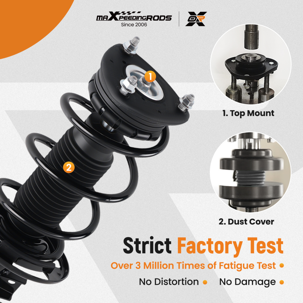 Front Struts w/Springs Suspension compatible for Mazda CX-3 2.0L L4 2016-2021 13821