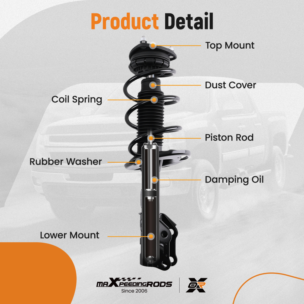 Front Struts w/Springs Suspension compatible for Mazda CX-3 2.0L L4 2016-2021 13821