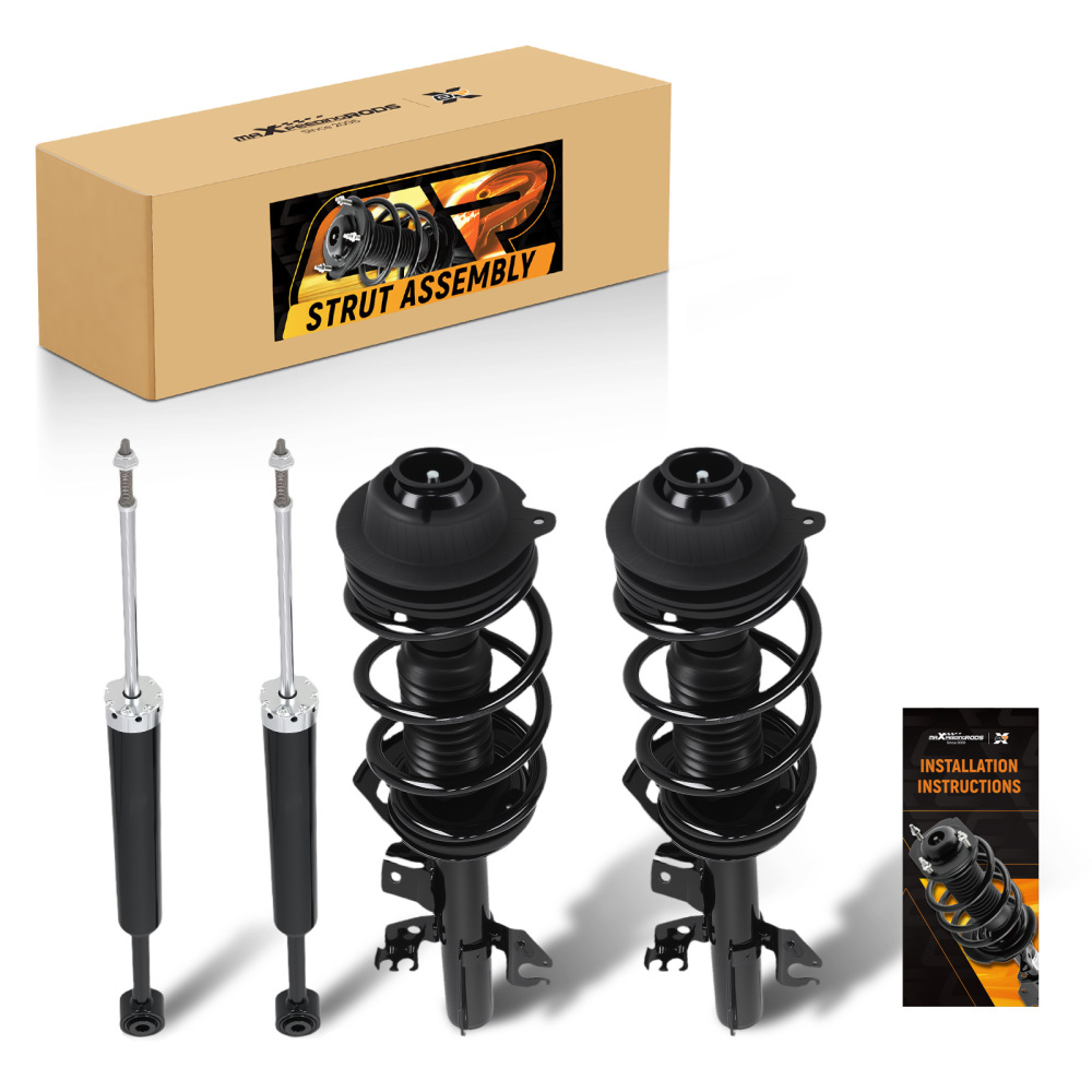 Front Rear Complete Shocks Struts Coil Spring compatible for Jeep Cherokee 2014-2018