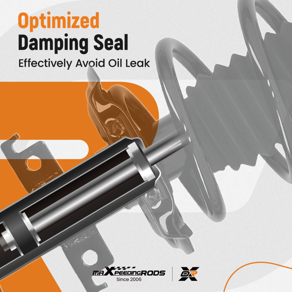 4X Suspension Rear Front Struts Assembly compatible for NISSAN ROGUE AWD 2014-2017