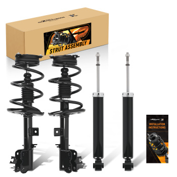 MaXpeedingrods Front + Rear Struts w/Coil Spring compatible for Infiniti JX35 2013 37363