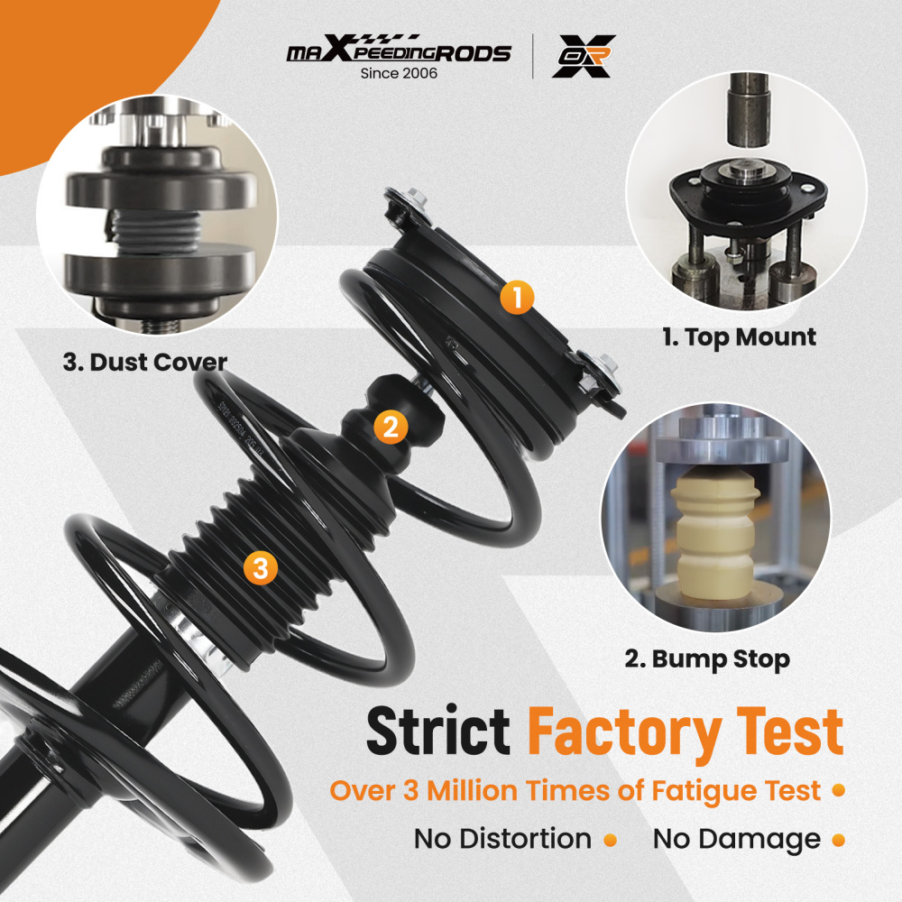 MaXpeedingrods Front + Rear Struts w/Coil Spring compatible for Infiniti JX35 2013 37363