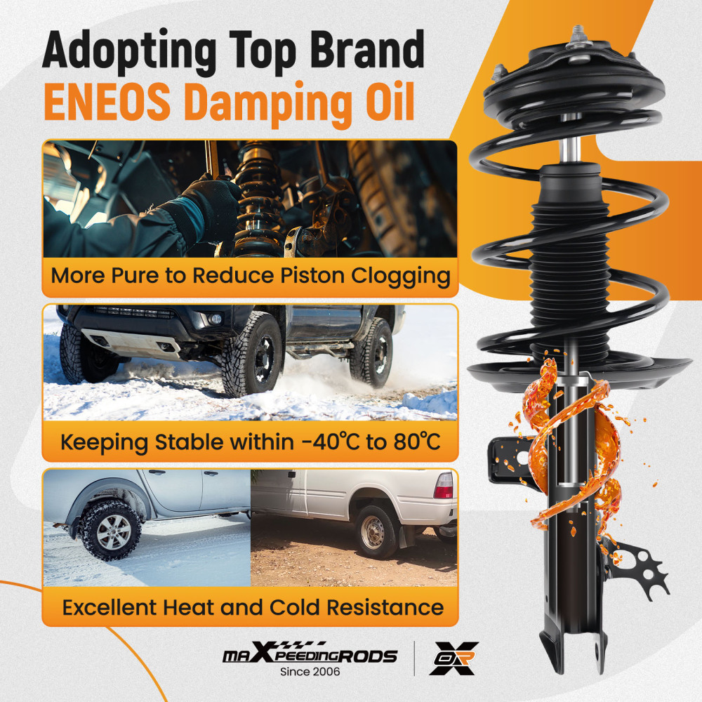 maXpeedingrods 2Pcs Front Struts Shocks compatible for Toyota Camry 2018-2020
