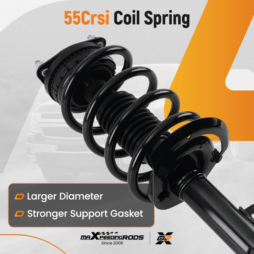 2x Complete Front Struts ShockCoil Springs compatible for Dodge Journey 2009-2020 2.4L