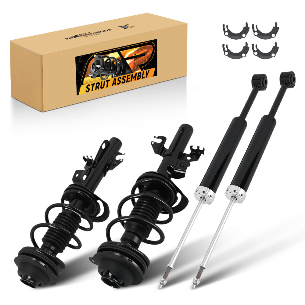 4x Front + Rear Struts w/Coil Spring compatible for Chrysler 200 2015-2017 2.4L 3.6L