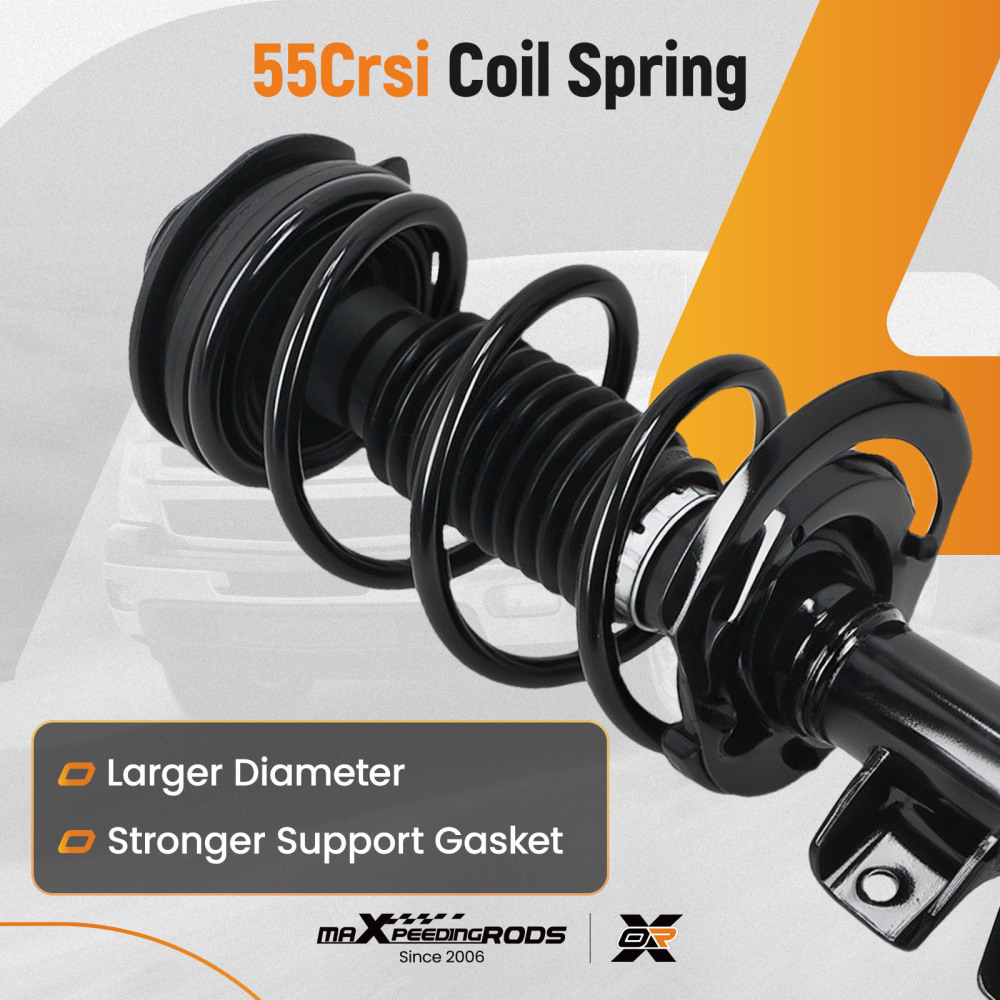 4x Front + Rear Struts w/Coil Spring compatible for Chrysler 200 2015-2017 2.4L 3.6L