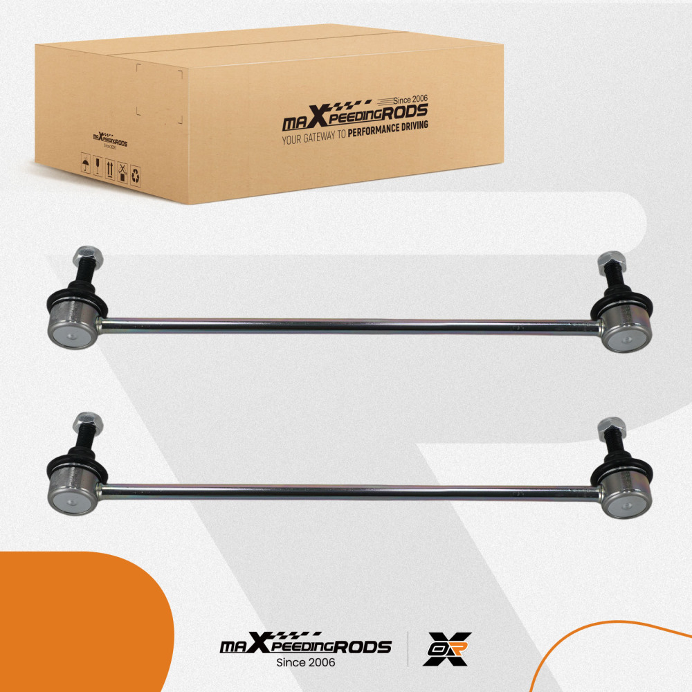 PAIR FRONT STABILISER ANTI ROLL BAR DROP LINKS compatible for CITROEN C2 C3 C4 DS3 compatible for PEUGEOT